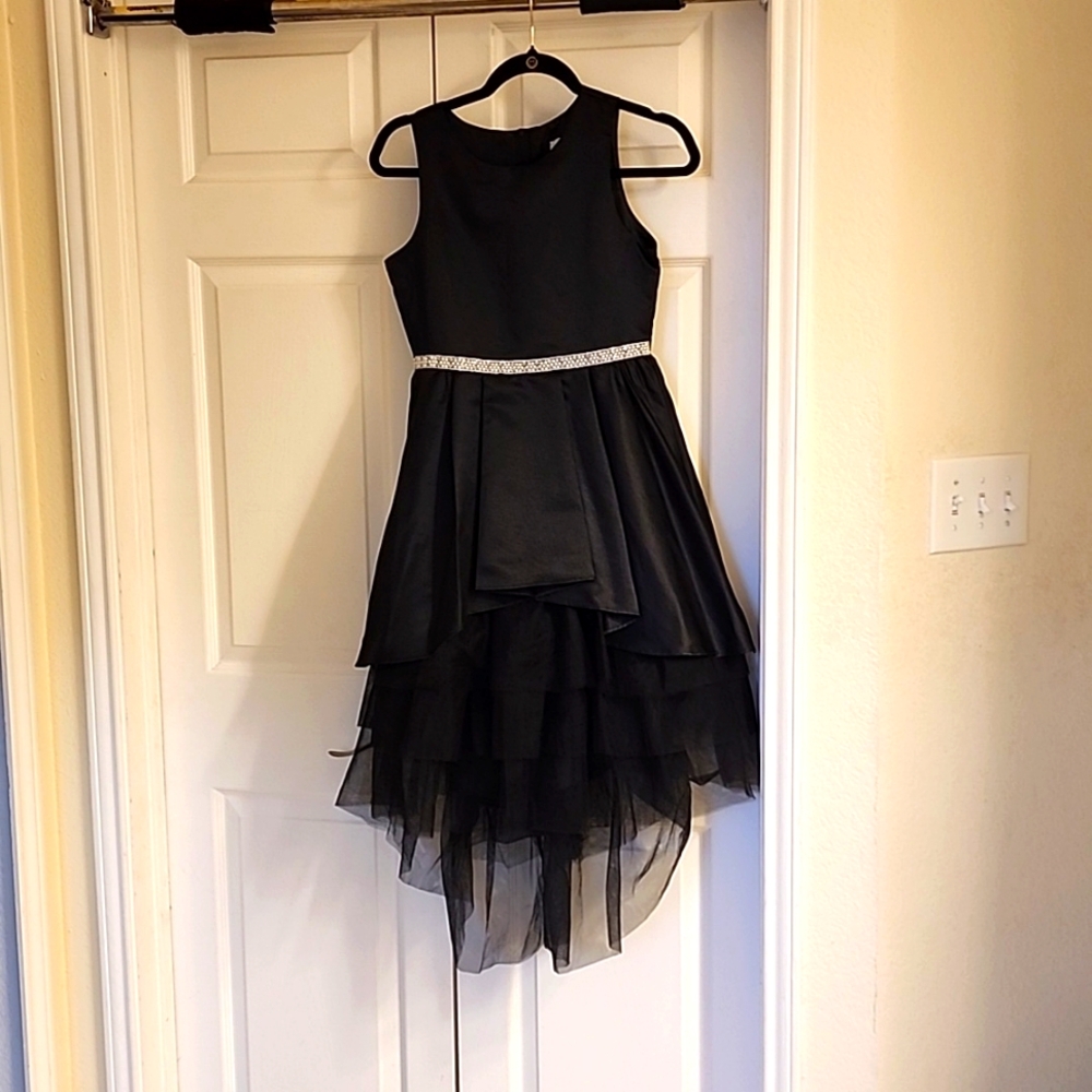 Girls black formal dress